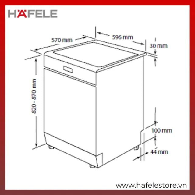 Top 1 so sánh giá Máy rửa chén độc lập Hafele HDW-F6081B (533.23.201) - Tìm sản phẩm giá rẻ nhất - Ảnh 12
