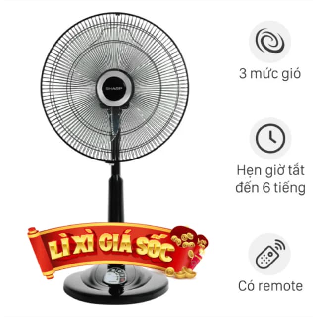 So sánh giá Quạt lửng Sharp 3 cánh PJ-L40RV-DG 50W rẻ nhất? - Ảnh 5