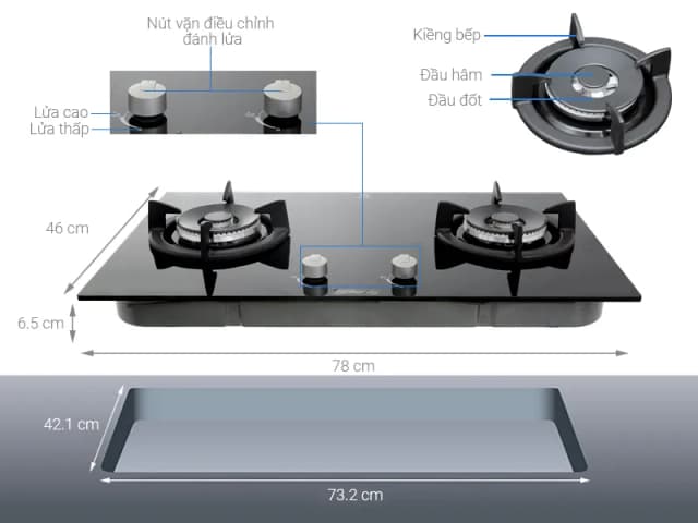 Top 1 so sánh giá Bếp ga âm Electrolux EGT7627CK - Tìm sản phẩm giá rẻ nhất - Ảnh 4