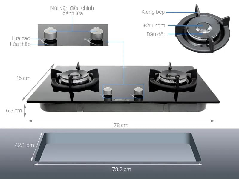 So sánh giá Bếp ga âm Electrolux EGT7627CK - Tìm sản phẩm giá rẻ nhất - Ảnh 4