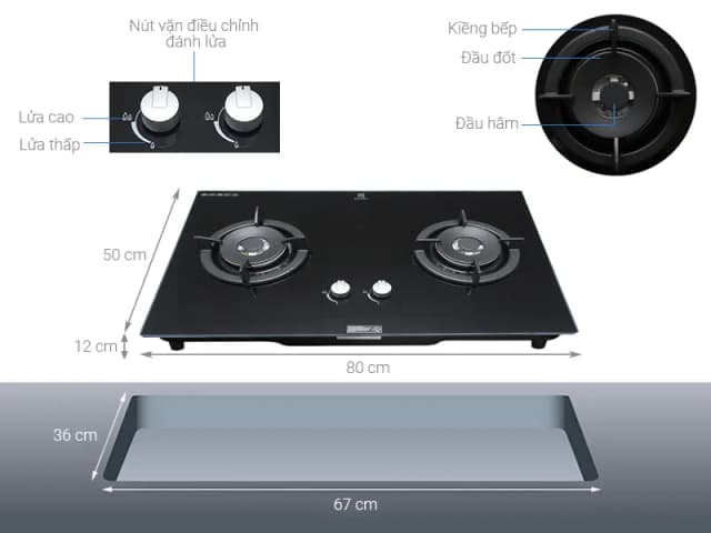 Top 1 so sánh giá Bếp ga âm Electrolux EGT8028CK - Tìm sản phẩm giá rẻ nhất - Ảnh 6