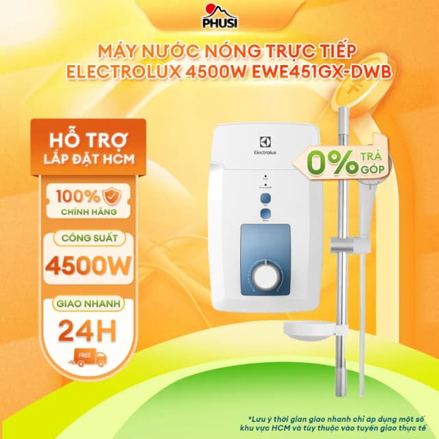 Top 1 so sánh giá Máy nước nóng trực tiếp Electrolux 4500W EWE451GX-DWB - Tìm sản phẩm giá rẻ nhất - Ảnh 2