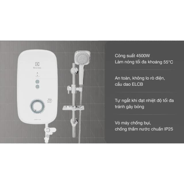 Top 1 so sánh giá Máy nước nóng trực tiếp Electrolux 4500W EWE451KX-DWB2 - Tìm sản phẩm giá rẻ nhất - Ảnh 2