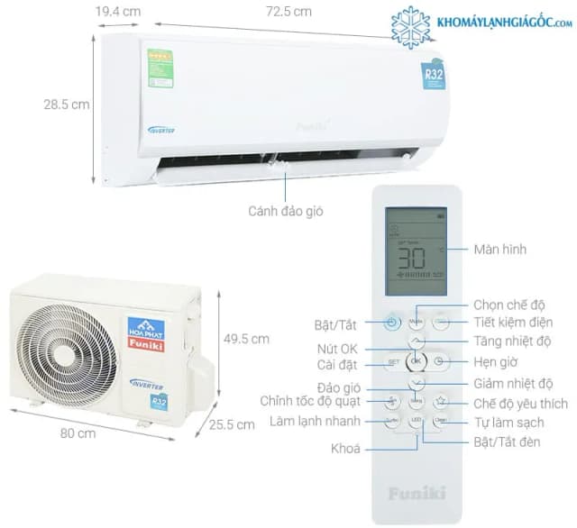 So sánh giá Máy lạnh Funiki Inverter 1 HP HIC09TMU.ST3 rẻ nhất? - Ảnh 2