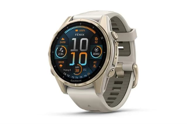 Garmin Fenix 8 Sapphire 43mm viền Titanium dây silicone - Ảnh 9