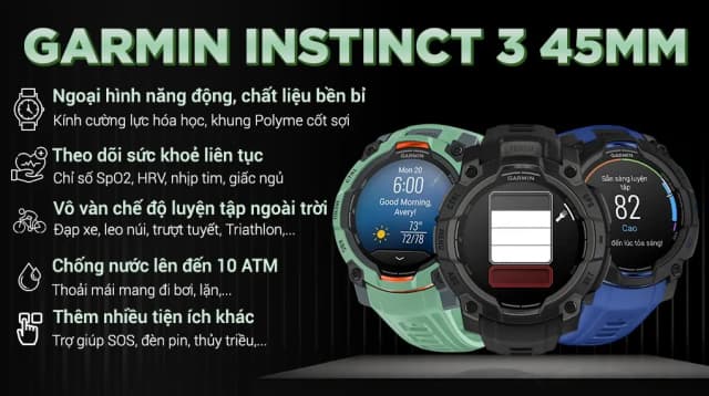So sánh giá Garmin Instinct 3 45mm dây silicone rẻ nhất? - Ảnh 3