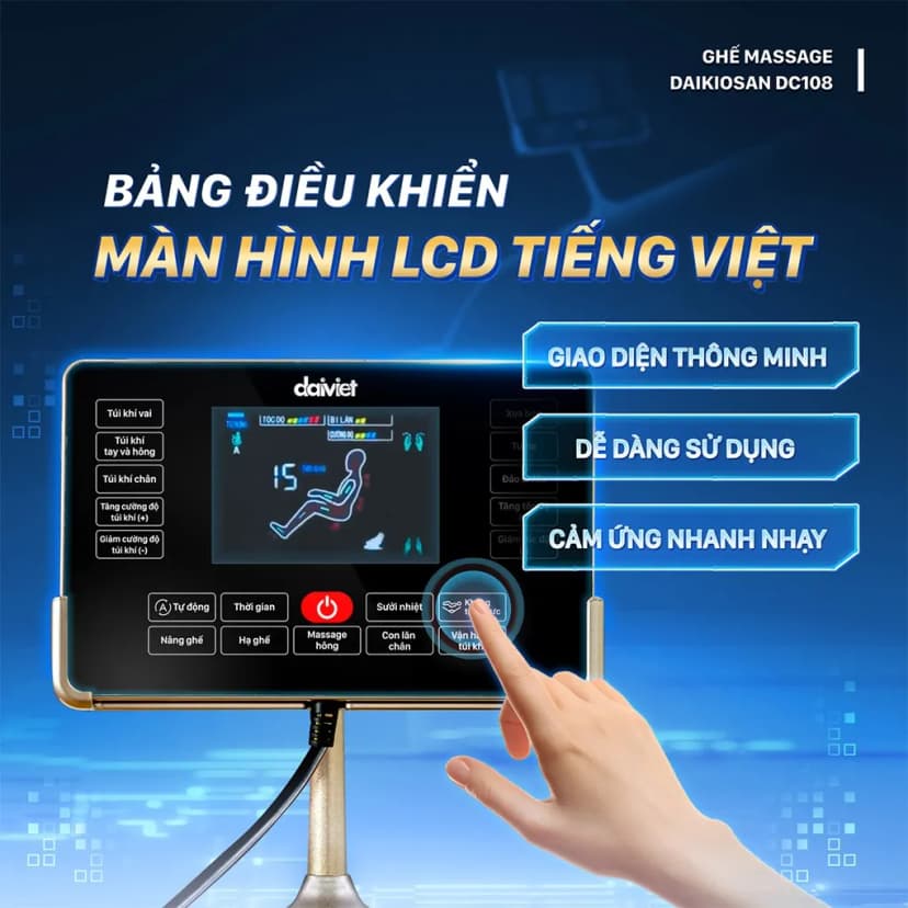 Ghế massage Daikiosan DC108 - Giá rẻ nhất hôm nay - Ảnh 4