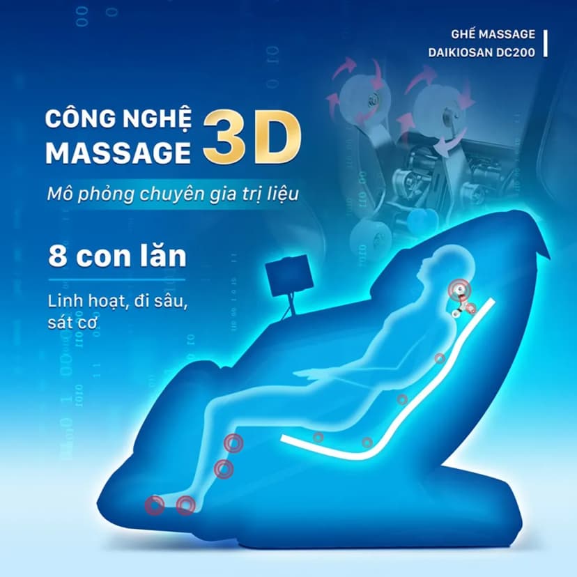 Ghế massage Daikiosan DC200 - Giá rẻ nhất hôm nay - Ảnh 2