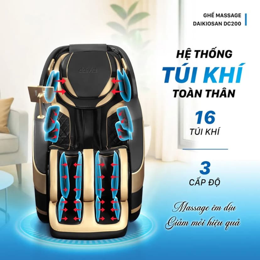 Ghế massage Daikiosan DC200 - Giá rẻ nhất hôm nay - Ảnh 3