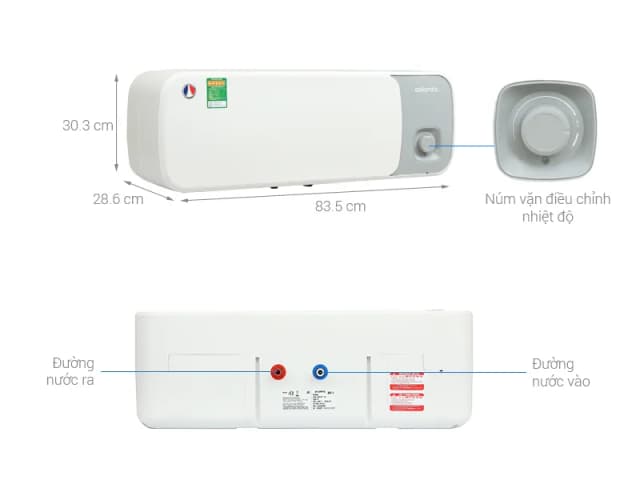 So sánh giá Máy nước nóng gián tiếp Atlantic 30 lít ESA PRO 833060 SWH 30H M-15 rẻ nhất? - Ảnh 3