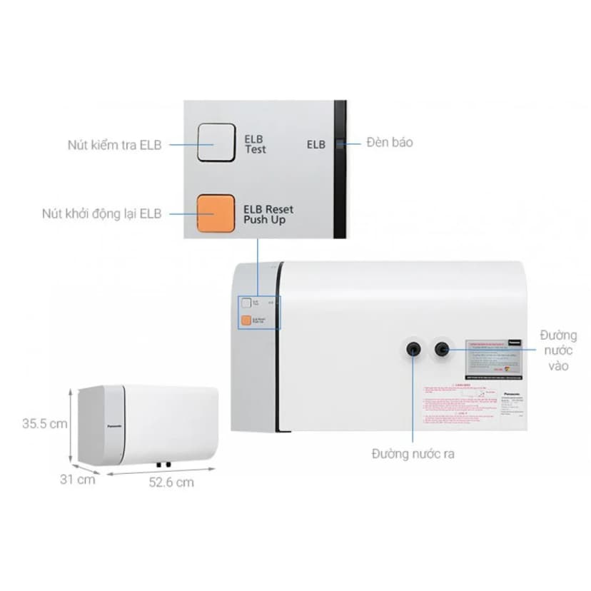 So sánh giá Máy nước nóng gián tiếp Panasonic 2500W DH-20HBMVWL - Tìm sản phẩm giá rẻ nhất - Ảnh 4