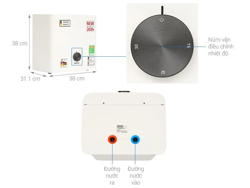 Máy nước nóng gián tiếp Stiebel Eltron 15 lít ESH 15 B TREND-VN - Giá rẻ nhất hôm nay - Ảnh 4