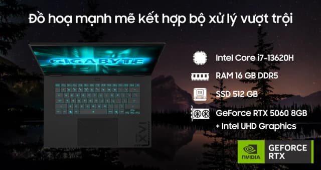 Top 1 so sánh giá Laptop GIGABYTE Gaming A16 GA6H - GAMING-A16-CVHI3VN893SH (i7 13620H, 16GB, 512GB, RTX5060 8GB, WUXGA 165Hz, Win11) - Tìm sản phẩm giá rẻ nhất - Ảnh 17