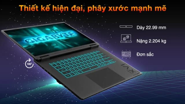 So sánh giá Laptop GIGABYTE Gaming A16 GA6H - GAMING-A16-CMHI2VN893SH (i7 13620H, 16GB, 512GB, RTX 4050 6GB, WUXGA 165Hz, Win11) rẻ nhất? - Ảnh 5