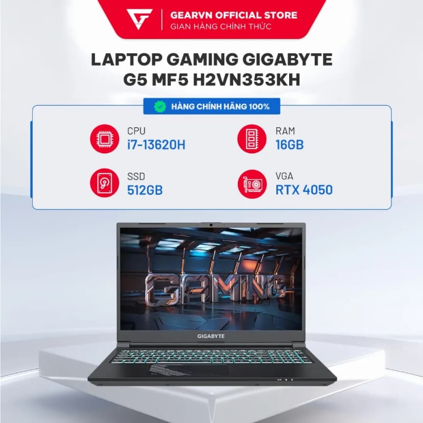Laptop GIGABYTE Gaming G5 MF5 RC555 - 9RC55MF5FJIINIVN000 (i7 13620H, 16GB, 512GB, RTX 4050 6GB, Full HD 144Hz, Win11) - Giá rẻ nhất hôm nay - Ảnh 40