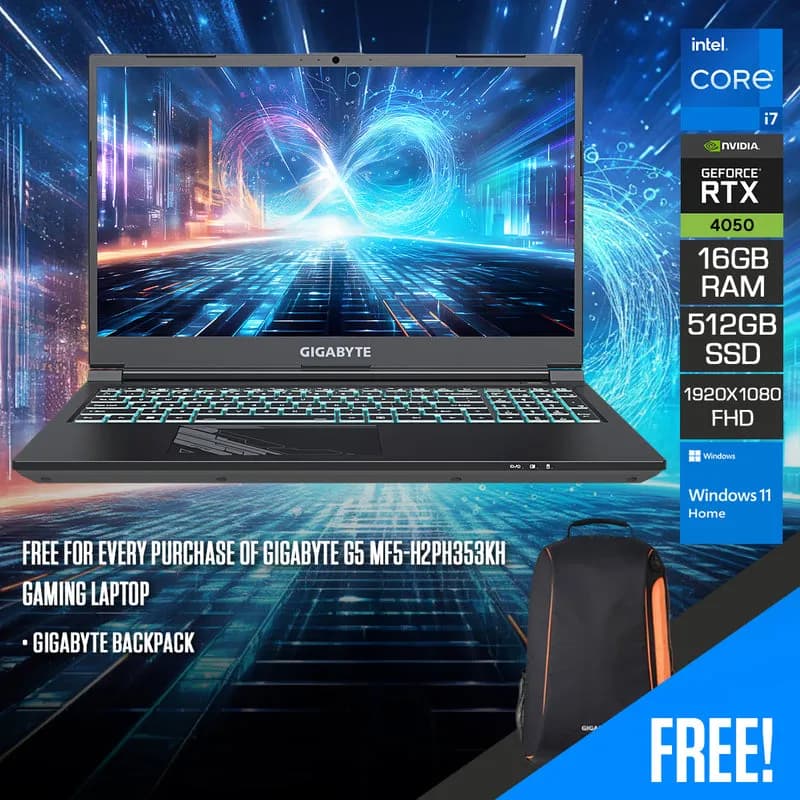 Laptop GIGABYTE Gaming G5 MF5 RC555 - 9RC55MF5FJIINIVN000 (i7 13620H, 16GB, 512GB, RTX 4050 6GB, Full HD 144Hz, Win11) - Giá rẻ nhất hôm nay - Ảnh 49