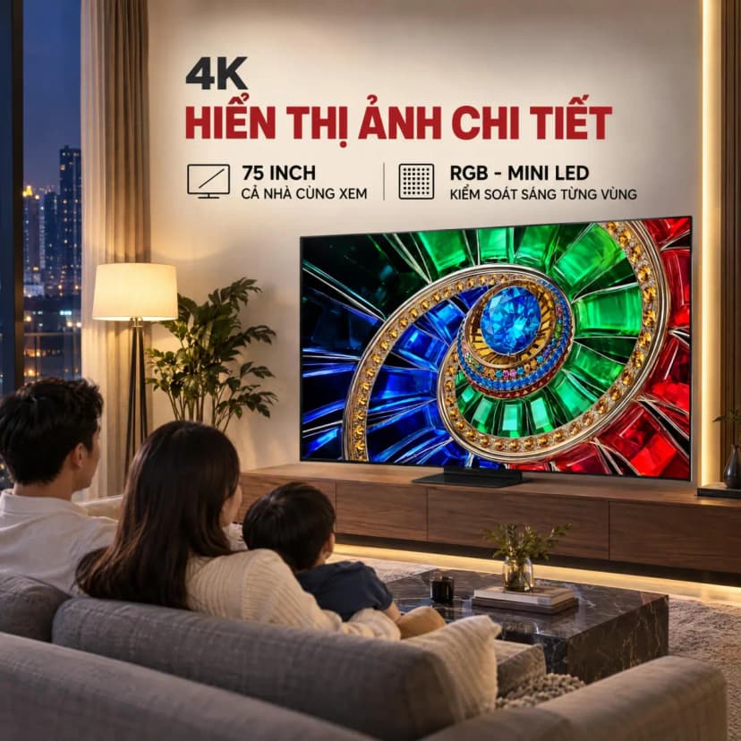 Google Tivi RGB - Mini LED TCL 4K 75 inch 75RM7L - Giá rẻ nhất hôm nay - Ảnh 2
