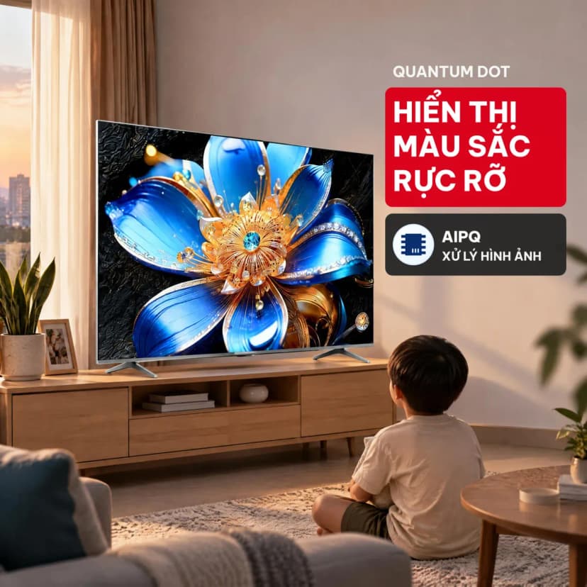 Google Tivi QLED TCL 4K 75 inch 75T6D - Giá rẻ nhất hôm nay - Ảnh 3