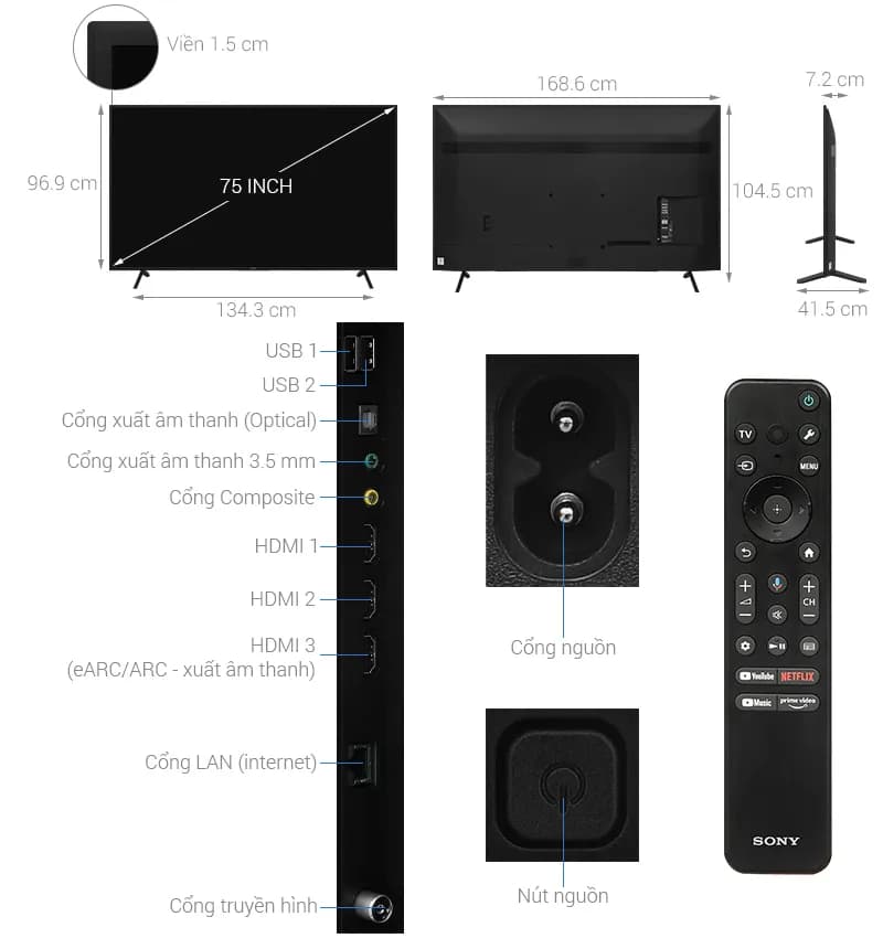 Google Tivi Sony 4K 75 inch KD-75X77L - Giá rẻ nhất hôm nay - Ảnh 16