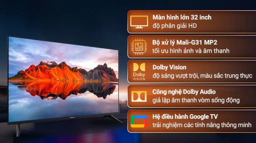 So sánh giá Google Tivi Xiaomi A 32 inch L32M8-P2SEA - Tìm sản phẩm giá rẻ nhất - Ảnh 5
