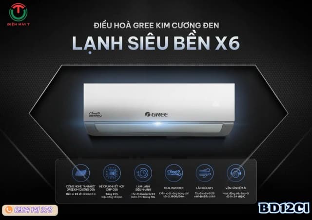 So sánh giá Máy lạnh Gree Inverter 1.5 HP BD12CI rẻ nhất? - Ảnh 7
