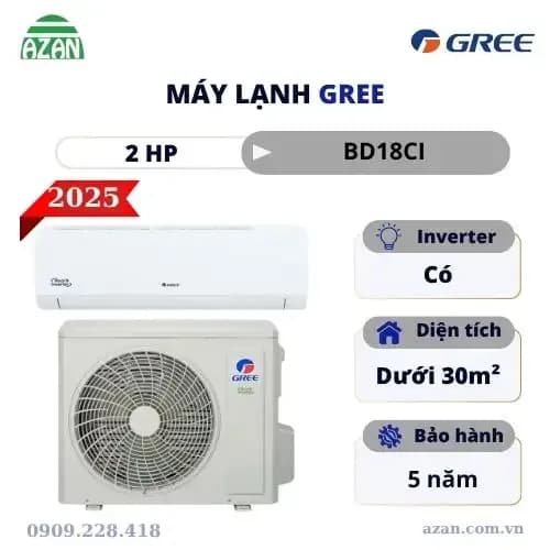 Máy lạnh Gree Inverter 2 HP BD18CI - Giá rẻ nhất hôm nay - Ảnh 4