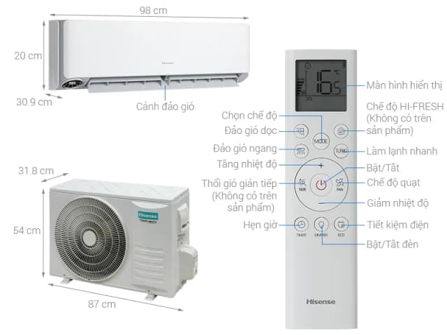 So sánh giá Máy lạnh Hisense Inverter 1.5 HP AS-12TW4RWUVA00 rẻ nhất? - Ảnh 6