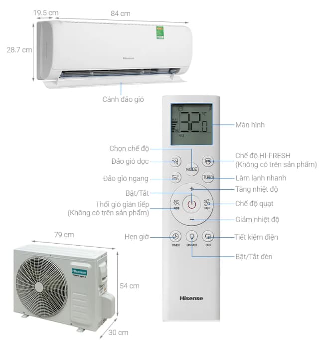 So sánh giá Máy lạnh Hisense Inverter 1.5 HP AS-12TR4RGUUA00 rẻ nhất? - Ảnh 9