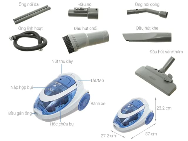 So sánh giá Máy hút bụi dạng hộp Hitachi CV-SH18E BL rẻ nhất? - Ảnh 2