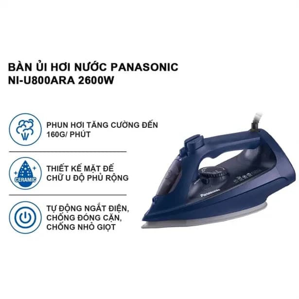 So sánh giá Bàn ủi hơi nước Panasonic NI-U800ARA 2600W rẻ nhất? - Ảnh 8