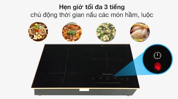 Bếp từ hồng ngoại 3 vùng nấu âm Kangaroo KG446i 5800W - Giá rẻ nhất hôm nay - Ảnh 11