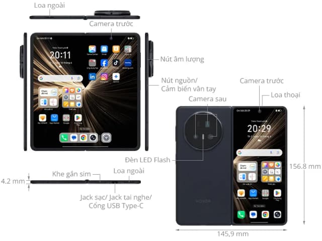 Điện thoại HONOR Magic V5 5G 16GB/512GB - 10