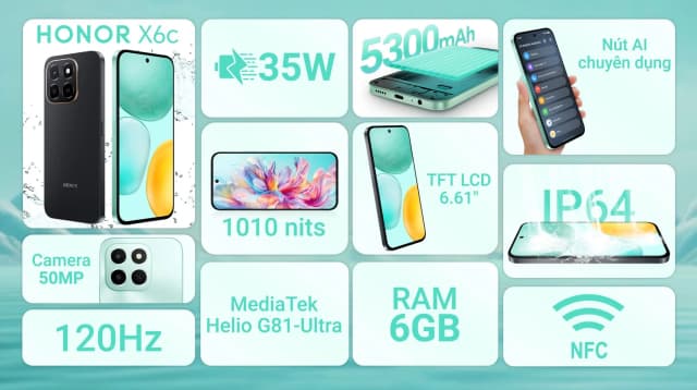Điện thoại HONOR X6c 6GB/128GB - 4