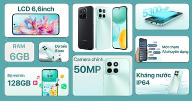 Điện thoại HONOR X6c 6GB/256GB - 12