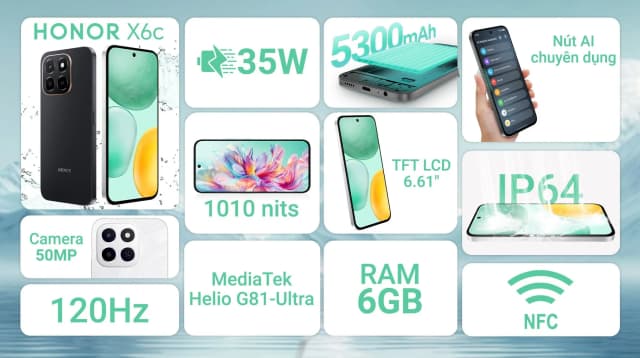 Điện thoại HONOR X6c 6GB/256GB - 4