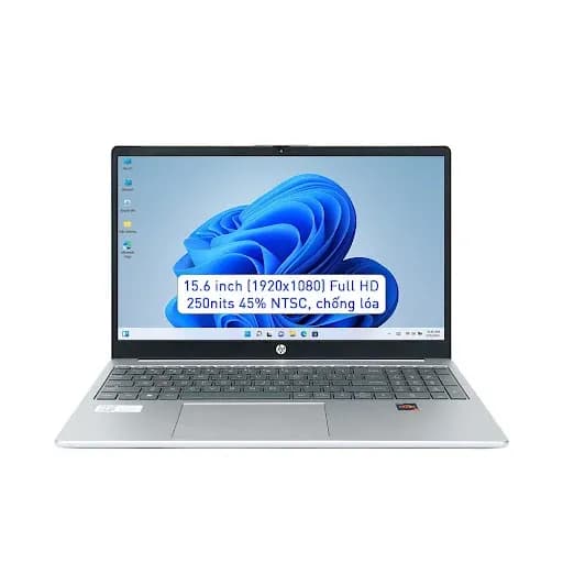 Laptop HP 15 fc0655AU - C81NGPA (R5 7430U, 16GB, 512GB, Full HD, Win11) - 17