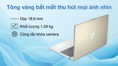 Laptop HP 15 fc0655AU - C81NGPA (R5 7430U, 16GB, 512GB, Full HD, Win11) - 18