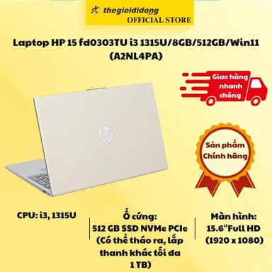 Laptop HP 15 fd0303TU - A2NL4PA (i3 1315U, 8GB, 512GB, Full HD, Win11) - 18