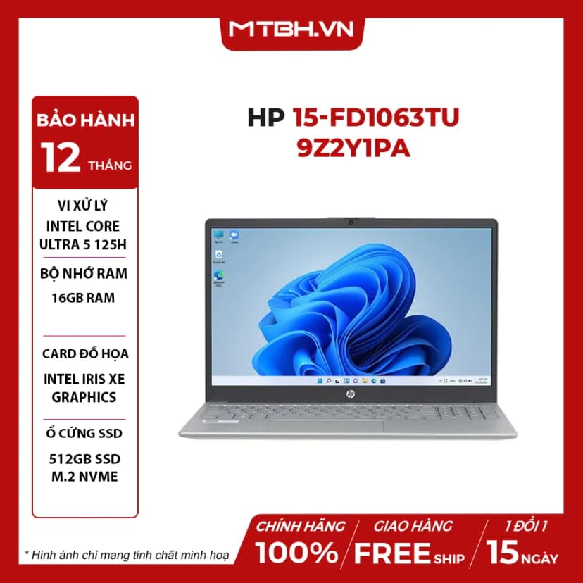 Laptop HP 15 fd1487TU - D0BH4PA (Ultra 5 125H, 24GB, 512GB, Full HD, Win11) - Giá rẻ nhất hôm nay - Ảnh 13