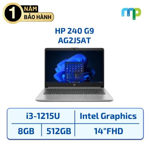 Laptop HP 240 G9 - AG2J5AT (i3 1215U, 8GB, 512GB, Full HD, Win11) - 9