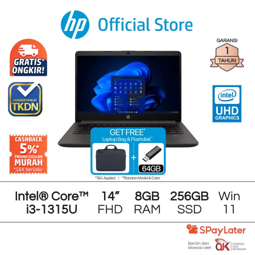 Laptop HP 240R G9 - AX3C6AT (i3 1315U, 8GB, 512GB, Full HD, Win11) - Giá rẻ nhất hôm nay - Ảnh 12