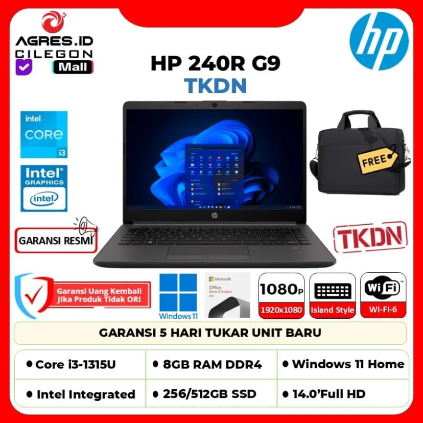 Laptop HP 240R G9 - AX3C6AT (i3 1315U, 8GB, 512GB, Full HD, Win11) - Giá rẻ nhất hôm nay - Ảnh 5
