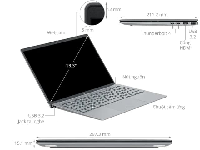 So sánh giá Laptop HP Elitebook 635 Aero G11 - A8WS6PT (R5 8640U, 16GB, 512GB, WUXGA, Win11) rẻ nhất? - Ảnh 12