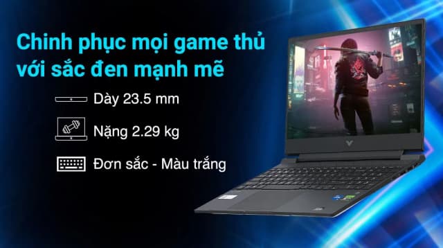 Laptop HP Gaming VICTUS 15 fa2732TX - B85LPPA (i5 13420H, 16GB, 512GB, RTX 4050 6GB, Full HD 144Hz, Win11) - 15