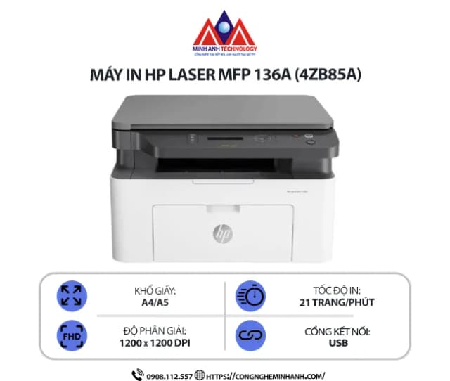 So sánh giá Máy in laser trắng đen đa năng HP LaserJet MFP 136a (4ZB85A) rẻ nhất? - Ảnh 16