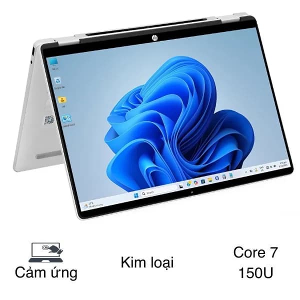 Laptop HP OmniBook 5 Flip 14 fp0055TU - BZ7Q4PA (Core 7 150U, 24GB, 512GB, WUXGA, Cảm ứng, OfficeH24, Win11) - Ảnh 2