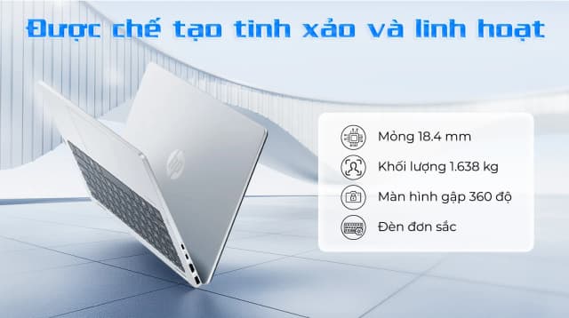 So sánh giá Laptop HP OmniBook 5 Flip 14 fp0057TU - BZ7Q6PA (Core 5 120U, 16GB, 512GB, WUXGA, Cảm ứng, OfficeH24, Win11) rẻ nhất? - Ảnh 3