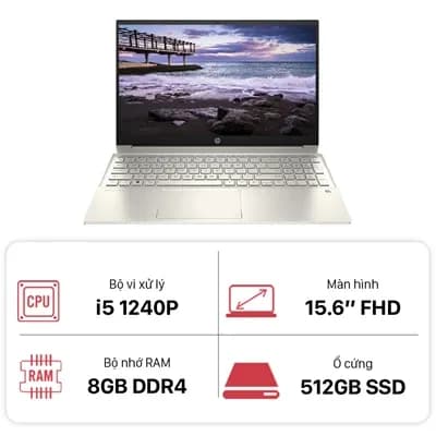 Laptop HP Pavilion 15 eg2082TU - 7C0Q5PA (i5 1240P, 8GB, 512GB, Full HD, Win11) - 15