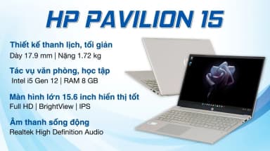 Laptop HP Pavilion 15 eg2082TU - 7C0Q5PA (i5 1240P, 8GB, 512GB, Full HD, Win11) - 4