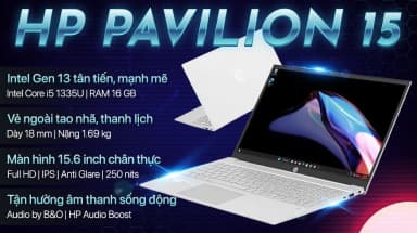 Laptop HP Pavilion 15 eg3095TU - 8C5L6PA-16G (i5 1335U, 16GB, 512GB, Full HD, Win11) - 2